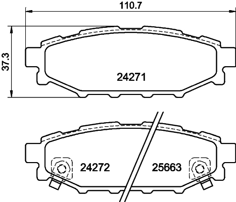 DON Bremseklodser pcp1193 for SUBARU TOYOTA