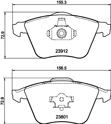 DON Bremseklodser pcp1208 for FORD VOLVO SAAB MAZDA
