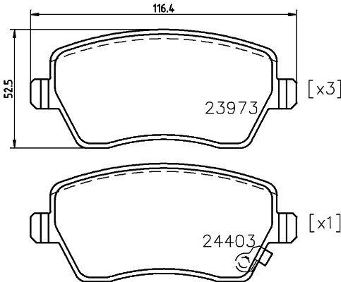 DON Bremseklodser pcp1239 for OPEL GENERAL MOTORS VAUXHALL SUZUKI