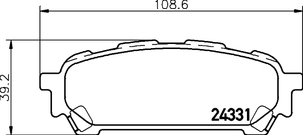 HELLA Bremseklodser 8db355012311 for SUBARU