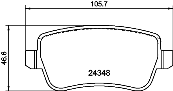 DON Bremseklodser pcp1562 for FIAT