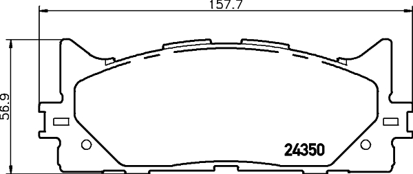 DON Bremseklodser pcp1142 for TOYOTA