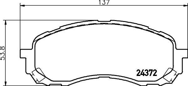 DON Bremseklodser pcp1563 for SUBARU