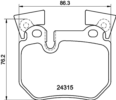HELLA Bremseklodser 8db355012551 for BMW