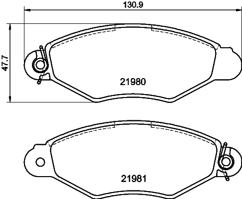 DON Bremseklodser pcp1151 for NISSAN RENAULT