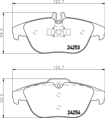 DON Bremseklodser pcp1021 for MERCEDES-BENZ