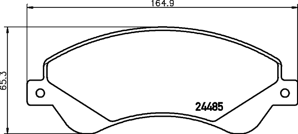 DON Bremseklodser pcp1637 for FORD