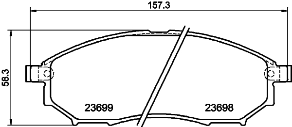 DON Bremseklodser pcp1124 for INFINITI NISSAN MITSUBISHI RENAULT SAMSUNG