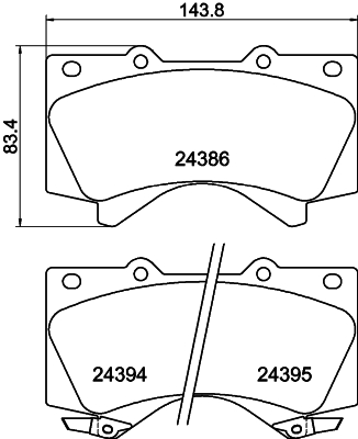 DON Bremseklodser pcp1210 for TOYOTA