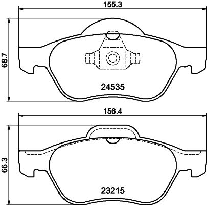 DON Bremseklodser pcp1199 for RENAULT