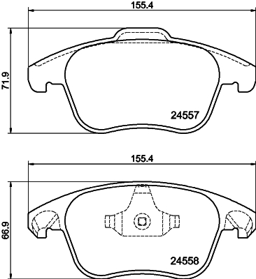 DON Bremseklodser pcp1564 for CITROËN OPEL