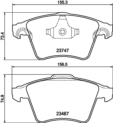 DON Bremseklodser pcp1705 for AUDI