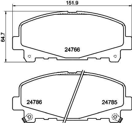 DON Bremseklodser pcp1481 for HONDA
