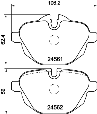 DON Bremseklodser pcp1034 for BMW BMW (BRILLIANCE)