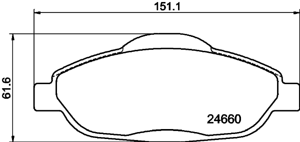 DON Bremseklodser pcp1100 for PEUGEOT