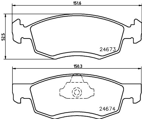 DON Bremseklodser pcp1445 for DACIA RENAULT