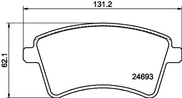 DON Bremseklodser pcp1221 for MERCEDES-BENZ RENAULT