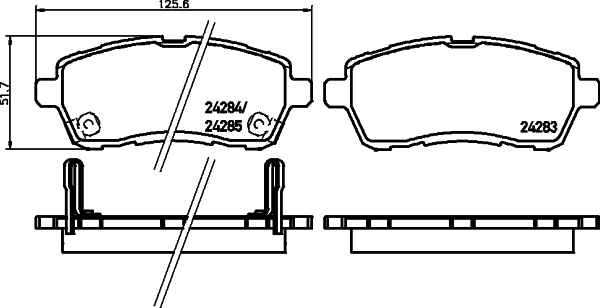 DON Bremseklodser pcp1091 for FORD TOYOTA SUZUKI DAIHATSU MAZDA FORD (CHANGAN) PROTON FORD USA MITSUBISHI