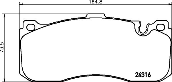 HELLA Bremseklodser 8db355014041 for MINI