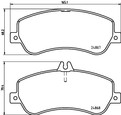 HELLA Bremseklodser 8db355014221 for MERCEDES-BENZ (BBDC) MERCEDES-BENZ
