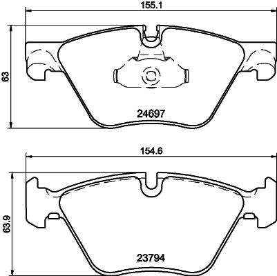DON Bremseklodser pcp1248 for BMW BMW (BRILLIANCE)