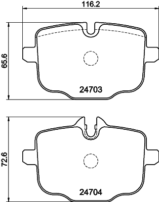 DON Bremseklodser pcp1526 for BMW