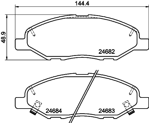 DON Bremseklodser pcp1171 for NISSAN MITSUBISHI MAZDA