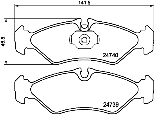 DON Bremseklodser pcp1656 for MERCEDES-BENZ VW