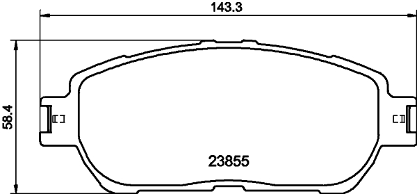 DON Bremseklodser pcp1477 for LEXUS TOYOTA