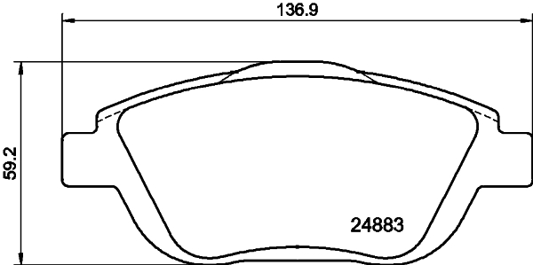 DON Bremseklodser pcp1408 for PEUGEOT VAUXHALL CITROËN OPEL