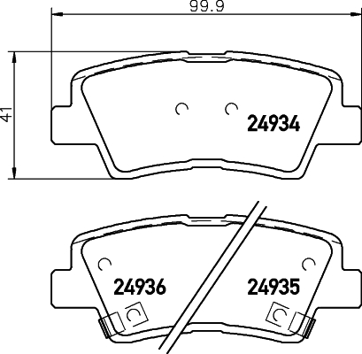 DON Bremseklodser pcp1176 for PROTON KIA HYUNDAI SSANGYONG KIA (DYK) HYUNDAI (BEIJING)