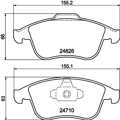 DON Bremseklodser pcp1334 for RENAULT SAMSUNG
