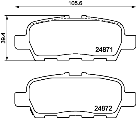 DON Bremseklodser pcp1163 for NISSAN SUZUKI
