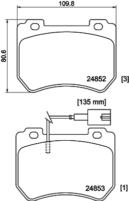 DON Bremseklodser pcp2090 for ALFA ROMEO