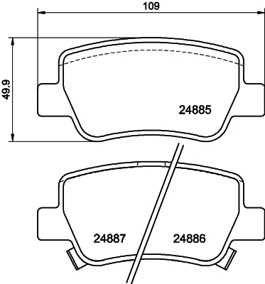 DON Bremseklodser pcp1084 for TOYOTA