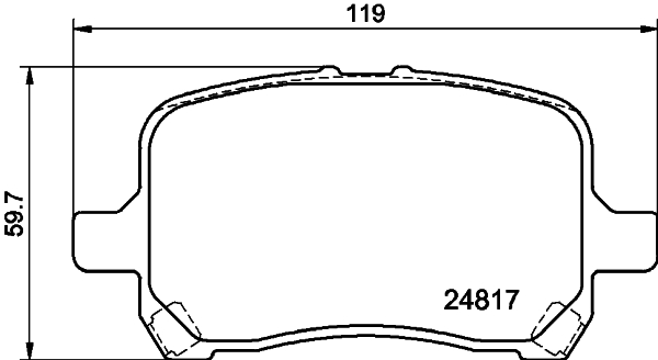 HELLA Bremseklodser 8db355014691 for SATURN PONTIAC CHEVROLET