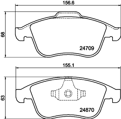 DON Bremseklodser pcp1569 for RENAULT SAMSUNG