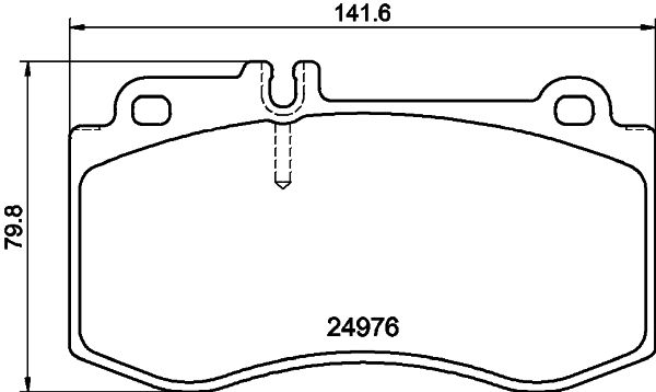 HELLA Bremseklodser 8db355014821 for MERCEDES-BENZ (BBDC) MERCEDES-BENZ