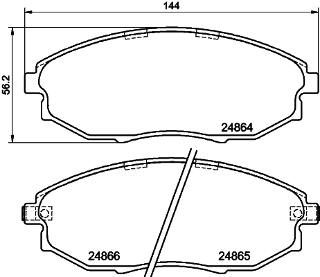 DON Bremseklodser pcp1483 for CHEVROLET SUZUKI