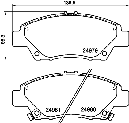 DON Bremseklodser pcp1243 for HONDA