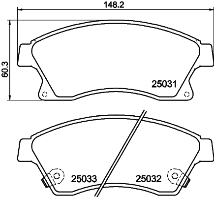 DON Bremseklodser pcp1086 for OPEL CHEVROLET