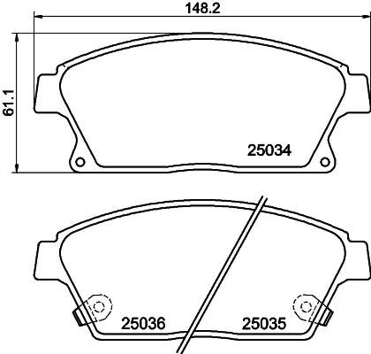 DON Bremseklodser pcp1079 for VAUXHALL OPEL CHEVROLET BUICK BUICK (SGM) CHEVROLET (SGM) CADILLAC