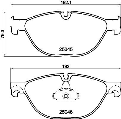 HELLA Bremseklodser 8db355015251 for BMW
