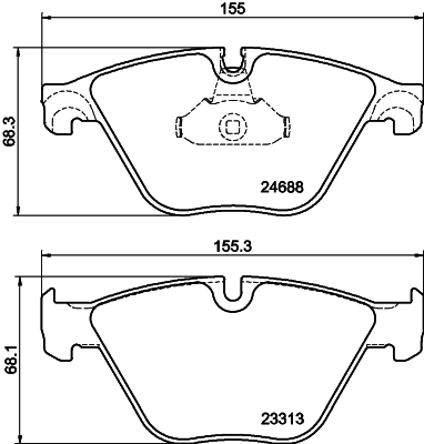 DON Bremseklodser pcp1493 for BMW BMW (BRILLIANCE)