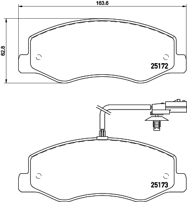 DON Bremseklodser pcp1688 for OPEL VAUXHALL NISSAN RENAULT