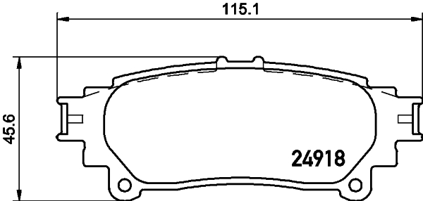 DON Bremseklodser pcp1420 for TOYOTA LEXUS TOYOTA (GAC) DAIHATSU