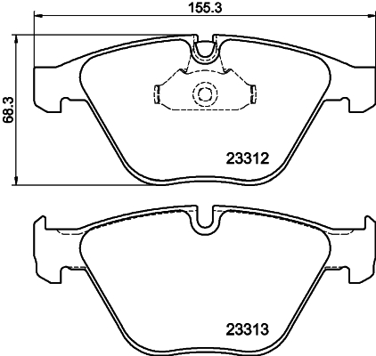 DON Bremseklodser pcp1022 for BMW