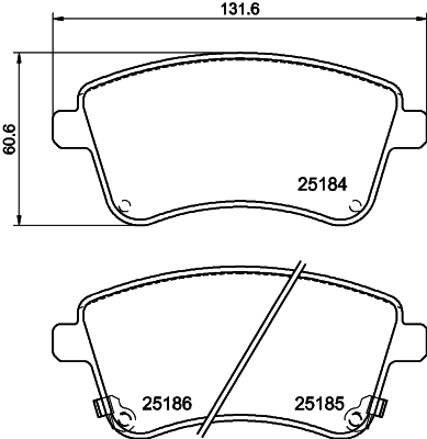 DON Bremseklodser pcp1363 for KIA