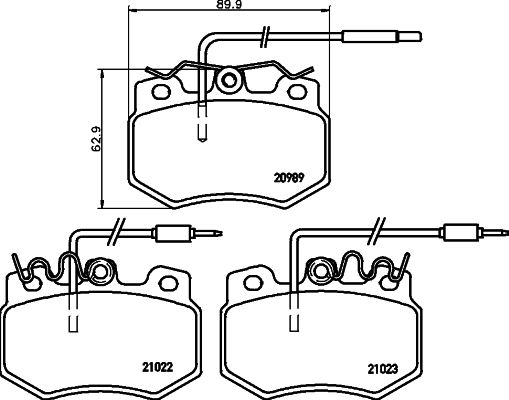 DON Bremseklodser pcp1537 for PEUGEOT CITROËN