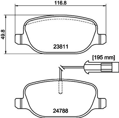 DON Bremseklodser pcp1553 for ALFA ROMEO